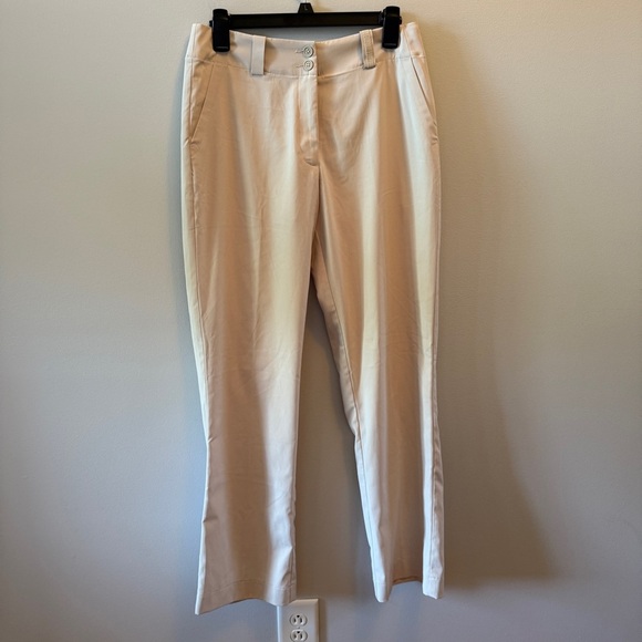 Nike Dri-FIT Golf Cream Slacks - Size 4 - Picture 1 of 5